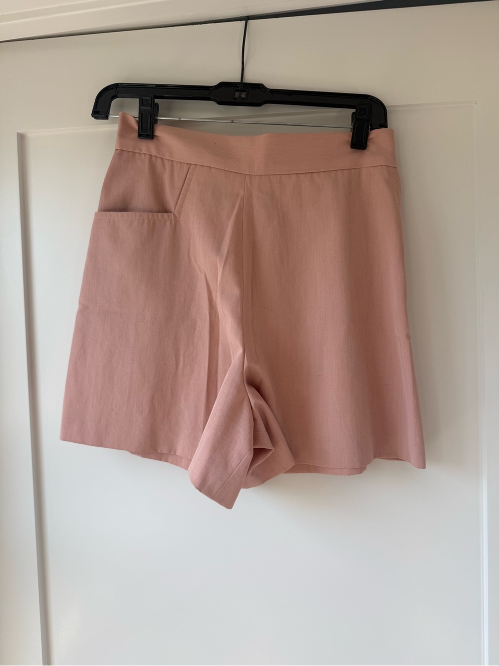 Vintage Ralph Lauren Collection Pink Linen Rayon Pleated Shorts Size 6
